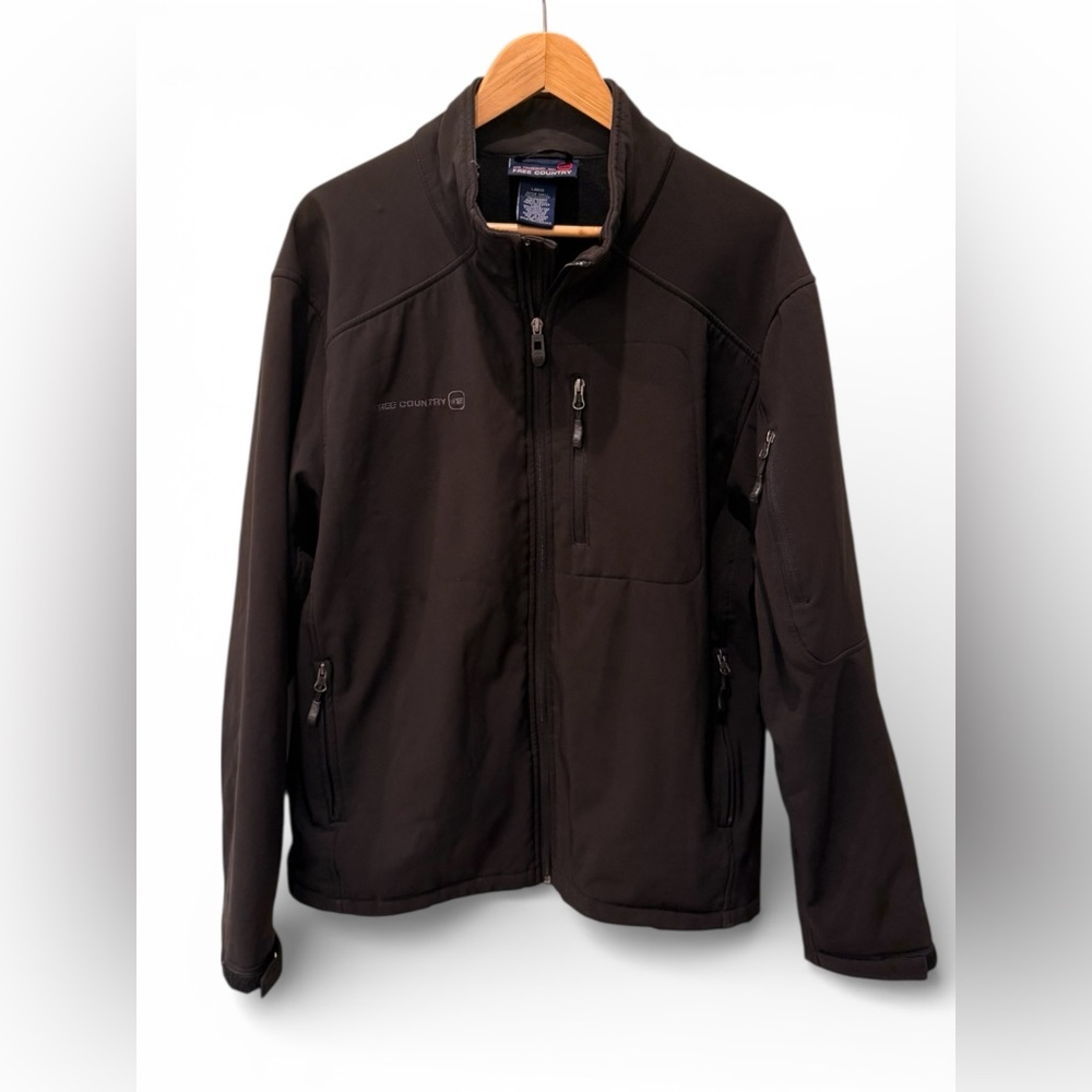 Free Country Men’s Softshell Jacket | Fleece-Lined | Size L